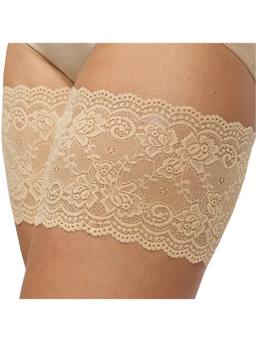 Bandelettes Anti-chafing Lace Thigh Bands Beige Size D